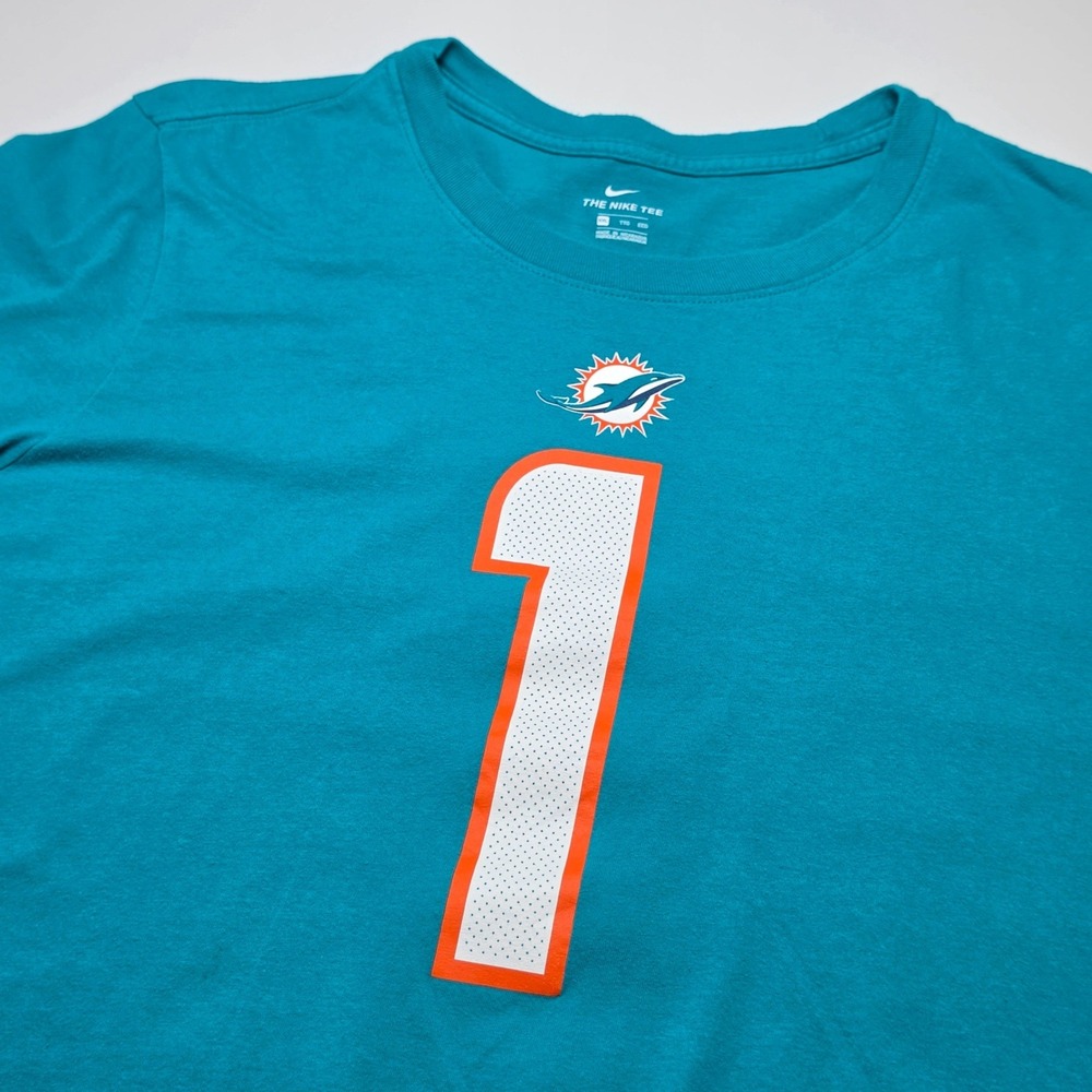 Nike Womens T Shirt XXL Teal Tua Tagovailoa 1 Miami Dolphins NFL Graphic Tee